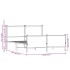 Estructura de cama sin colchón metal roble Sonoma 140x200