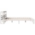 Estructura de cama con cabecero sin colchón blanco 140x190