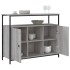 Aparador de madera de ingeniería gris Sonoma 100x35x80