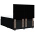 Cama box spring con colchón tela negro 140x190
