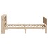 Estructura de cama con cabecero madera maciza pino 100x200