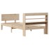 Estructura de cama con cabecero madera maciza pino 100x200