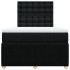 Cama box spring con colchón tela negro 120x190