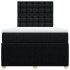 Cama box spring con colchón tela negro 120x200
