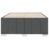 Estructura de cama sin colchón tela gris oscuro 120x200