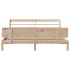 Estructura de cama con cabecero madera maciza de pino