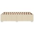 Estructura de cama sin colchón tela crema 120x200