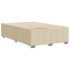 Estructura de cama sin colchón tela crema 120x200