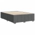 Cama sin colchón de tela gris oscuro 160x200