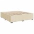 Cama sin colchón tela color crema 180x200