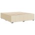 Cama sin colchón tela color crema 180x200