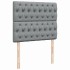 Cama box spring con colchón tela gris claro 120x200