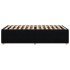 Estructura de cama sin colchón tela negro 90x200