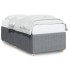 Estructura de cama sin colchón tela gris claro 90x200