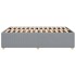 Estructura de cama sin colchón tela gris claro 120x190
