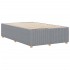 Estructura de cama sin colchón tela gris claro 120x190