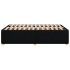 Estructura de cama sin colchón tela negro 120x190