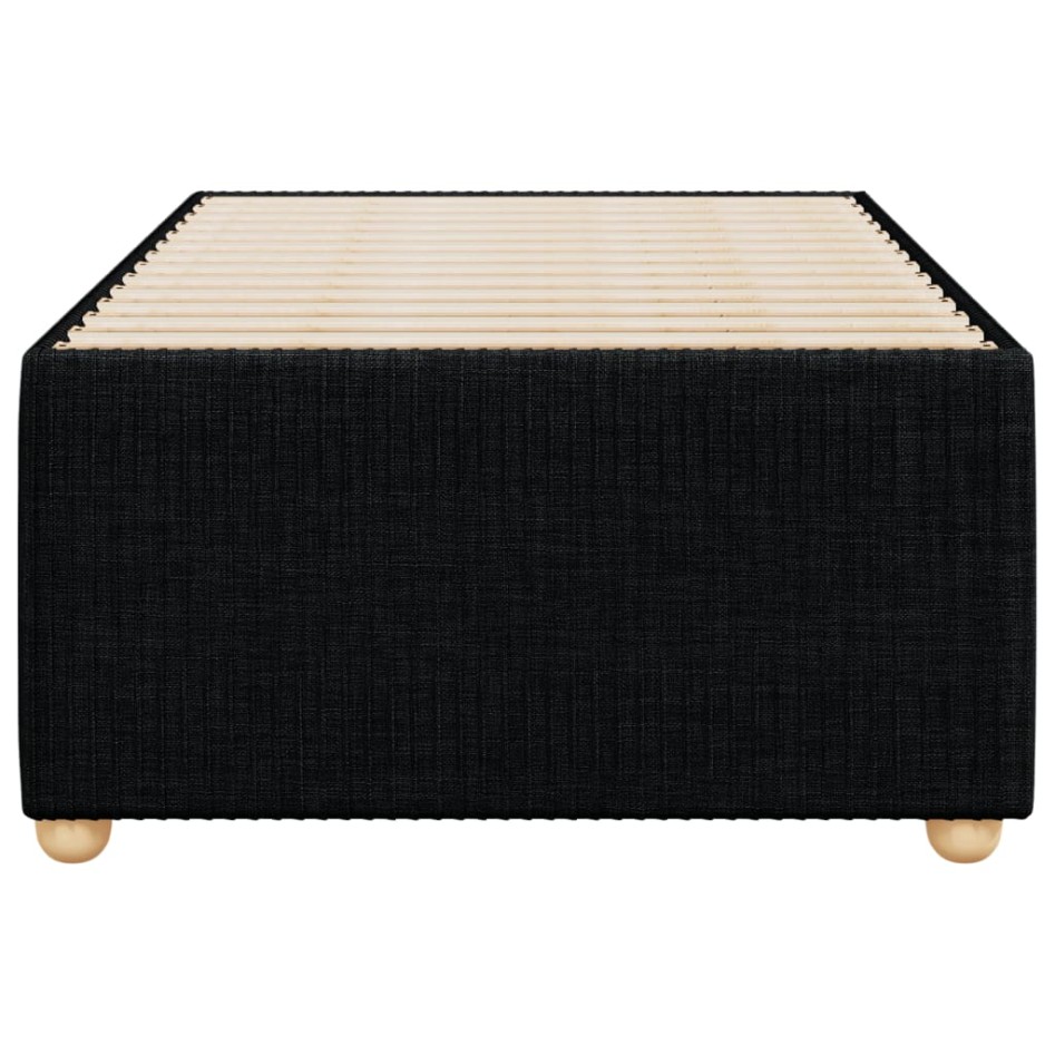 Estructura de cama sin colchón tela negro 100x200