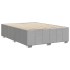 Cama sin colchón tela gris claro 140x190