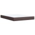 Cama box spring con colchón tela marrón oscuro 160x200
