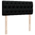 Cama box spring con colchón tela negro 120x200