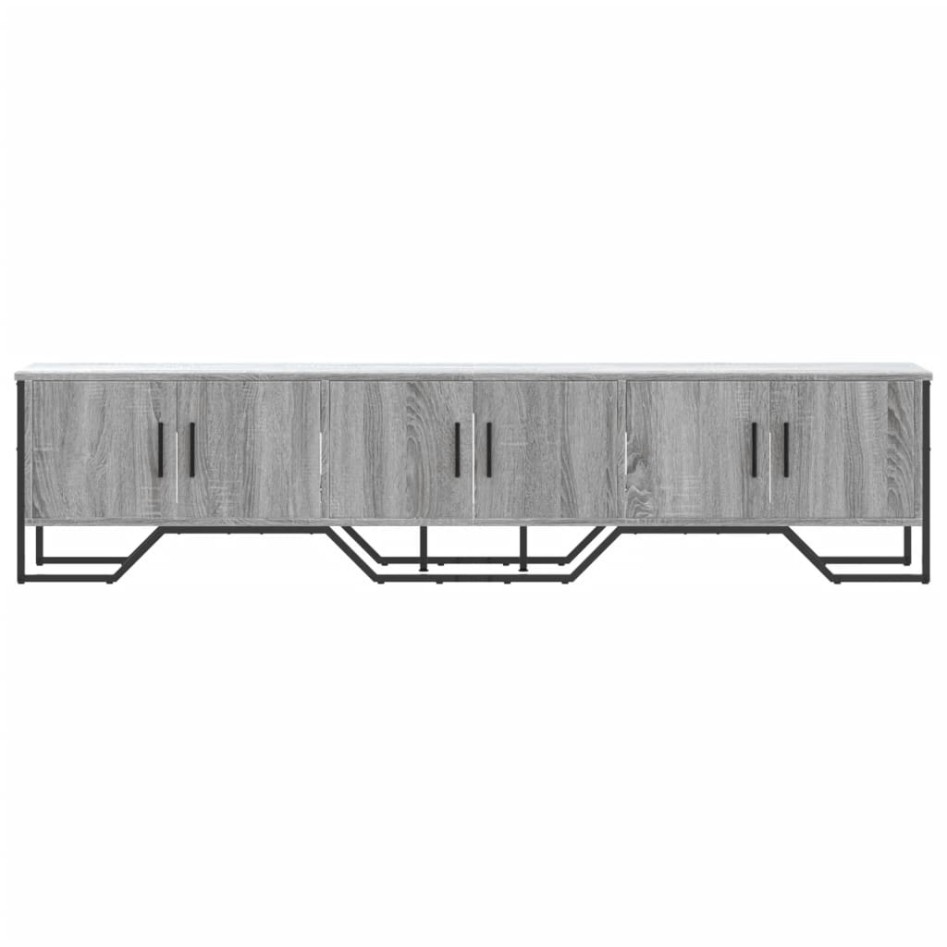 Mueble de TV madera de ingeniería gris Sonoma 180x34x41