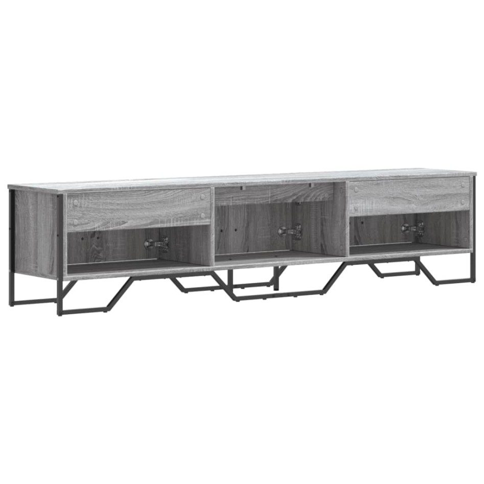 Mueble de TV madera de ingeniería gris Sonoma 180x34x41