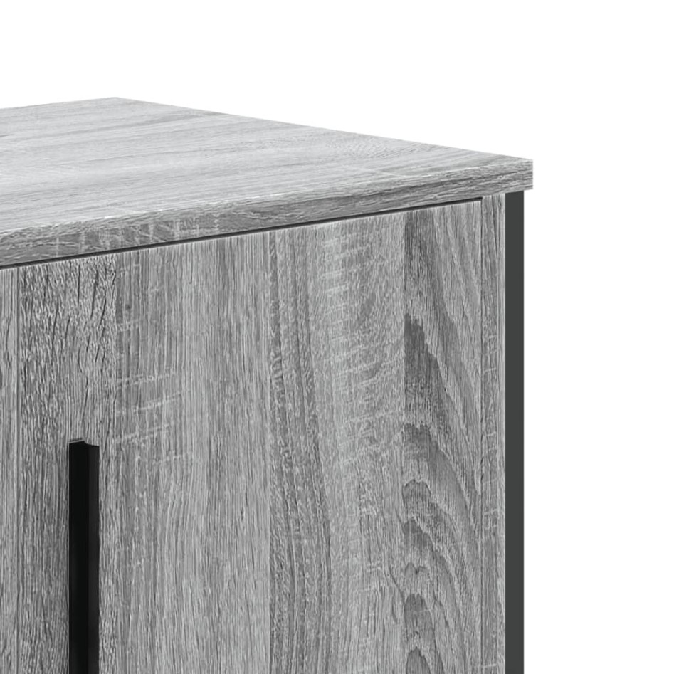 Mueble de TV madera de ingeniería gris Sonoma 180x34x41