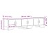 Mueble de TV madera de ingeniería roble Sonoma 180x34x41