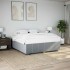Cama sin colchón tela gris claro 180x200
