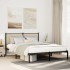 Estructura de cama sin colchón metal roble Sonoma 140x190