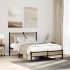 Estructura de cama sin colchón metal roble Sonoma 120x200
