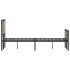 Estructura de cama sin colchón metal roble Sonoma 120x190