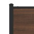 Estructura de cama sin colchón metal marrón roble 160x200