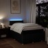 Cama box spring con colchón tela negro 120x200