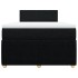 Cama box spring con colchón tela negro 120x200