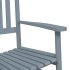 Silla mecedora con mesa plegable madera maciza de álamo