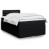 Cama box spring con colchón tela negro 120x200