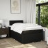 Cama box spring con colchón tela negro 120x200