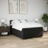 Cama box spring con colchón tela negro 140x200