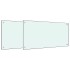 Salpicaderos de cocina 2 uds vidrio templado blanco 80x50