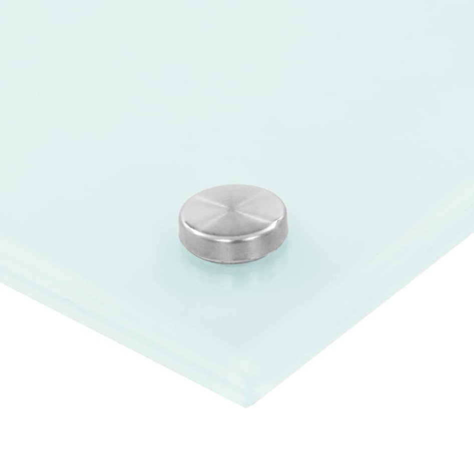 Salpicaderos de cocina 2 uds vidrio templado blanco 80x50