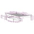 Estructura de cama sin colchón madera maciza marrón 75x190