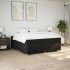 Cama box spring con colchón tela negro 200x200