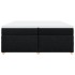 Cama box spring con colchón tela negro 200x200