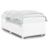 Estructura de cama sin colchón cuero sintético blanco 90x190