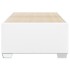 Estructura de cama sin colchón cuero sintético blanco 90x190