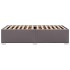 Estructura de cama sin colchón cuero sintético gris 90x200