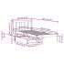 Estructura de cama sin colchón madera maciza marrón 90x190