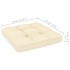 Set de muebles de jardín 2 pzas cojines madera pino marrón
